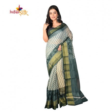 Radhika - Maheshwari Handloom Silk Saree