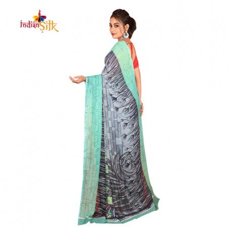 Regular Wear Chiffon Saree Light Weight